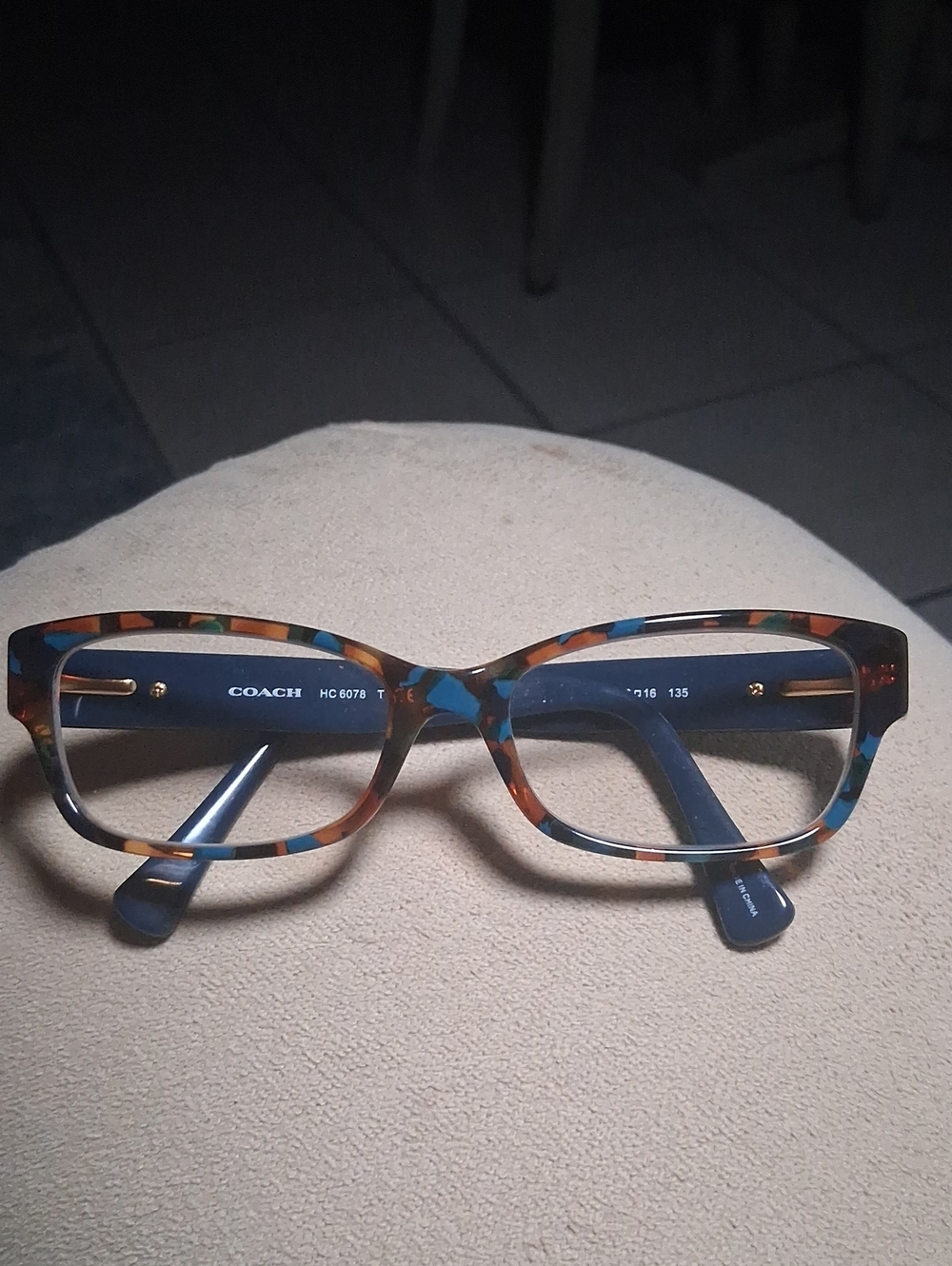 Coach Blue & Brown Women's Fashion Glasses with Signature Logo